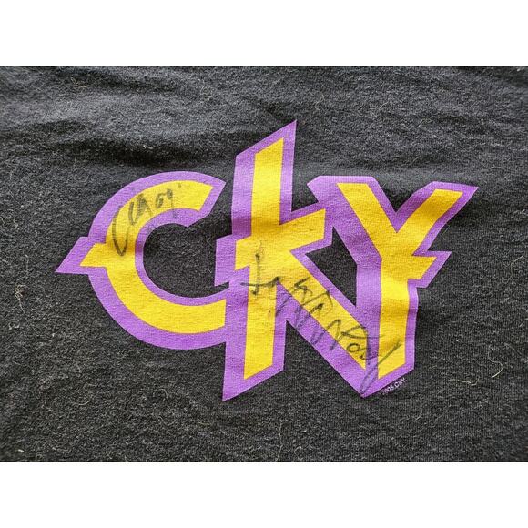 Signed Chad Ginsburg 2005 CKY Band T Shirt S Camp Kill Yourself Y2k - Picture 3 of 6
